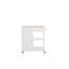 Ambon Solid Wood Top Kitchen Trolley-1643924026