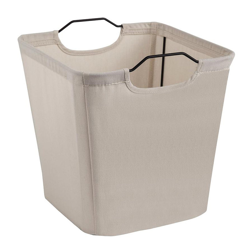 Cubeicals Wire Frame Storage Fabric Bucket, Tan