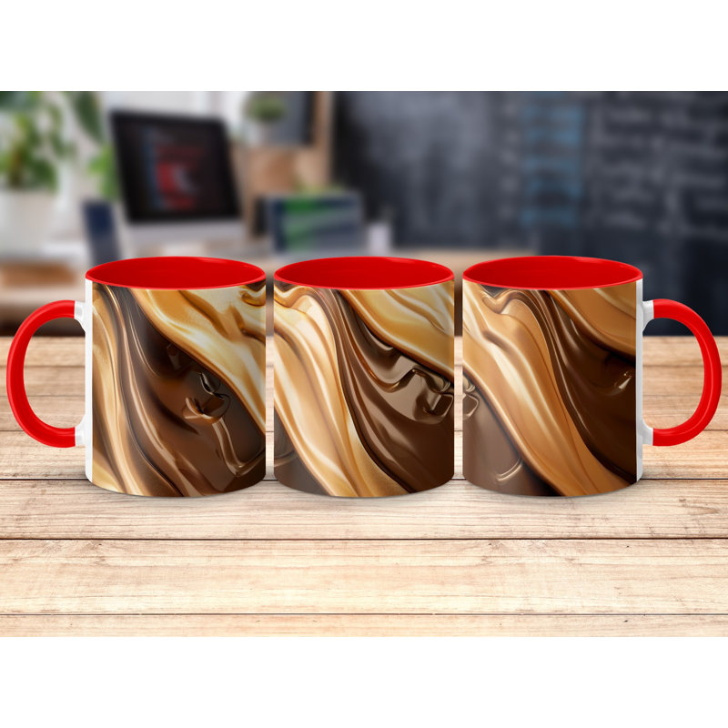 Ceramic Coffee Mug, Red