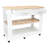 Kitchen Island with Drawer Shelves and Casters-423032431-458546702