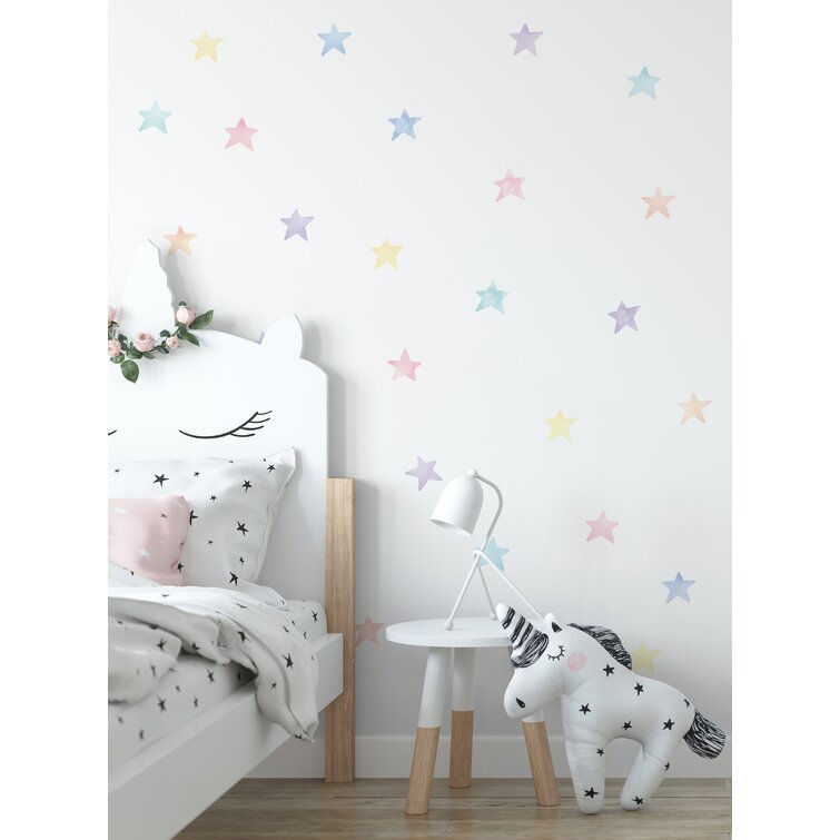 Star Wall Decals Watercolor Stickers Yellow,LF122 – StickersForLife