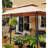 Garden Winds Beige Fabric Replacement Canopy for Gazebo