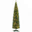 Sapin de Noël artificiel mince 8 po avec 300 lumières DEL blanc chaud et 618 pointes, parfait pour une décoration festive