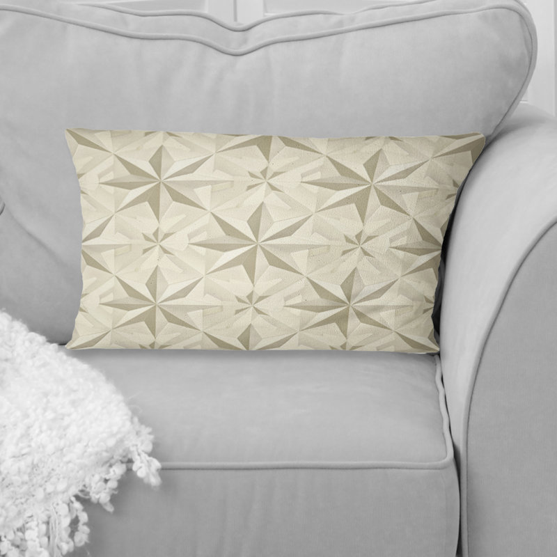 Coussin lombaire ivoire crème Midcentury Stars