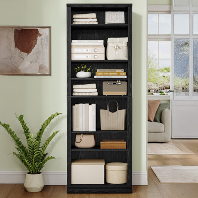 Shoe Storage Cabinet, 10 Tiers Freestanding Shoe Cabinets, Wooden Shoes Rack with Cubby, 27-30 Pairs, Farmhouse Tall Shoes Cubby Organizer for Entryway, Living Room, Black