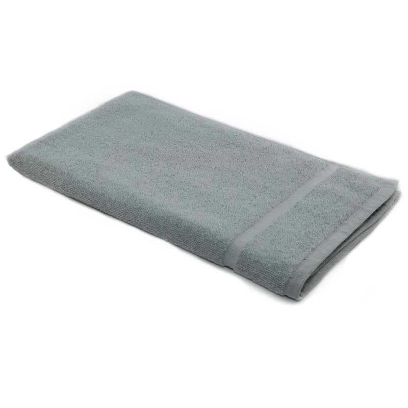 GS Collection Bleach Proof Salon Towels 12 PK 100% Cotton Hand Towels By Rifz, Silver Gray