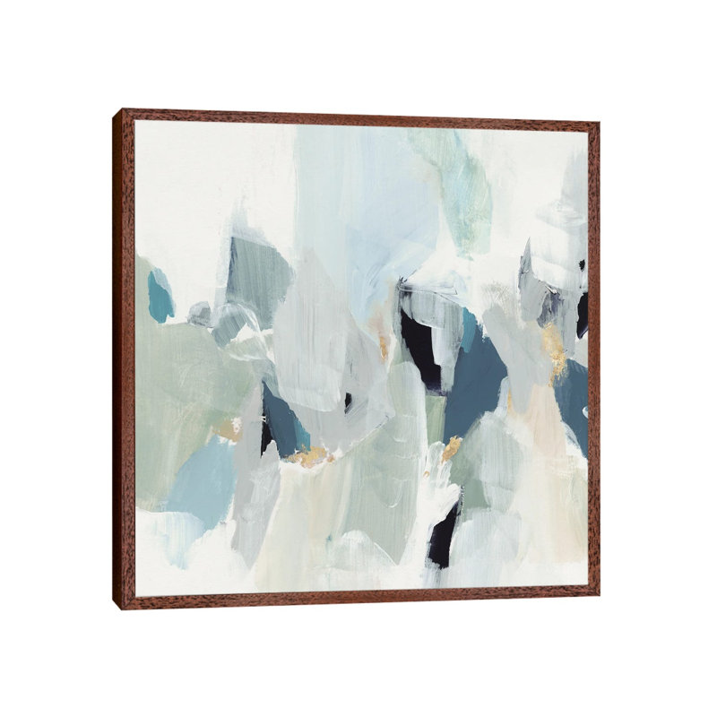 Little Talks III by Isabelle Z - Painting on Canvas, 66.04 cm H x 66.04 cm W, Classic Brown Wood Framed