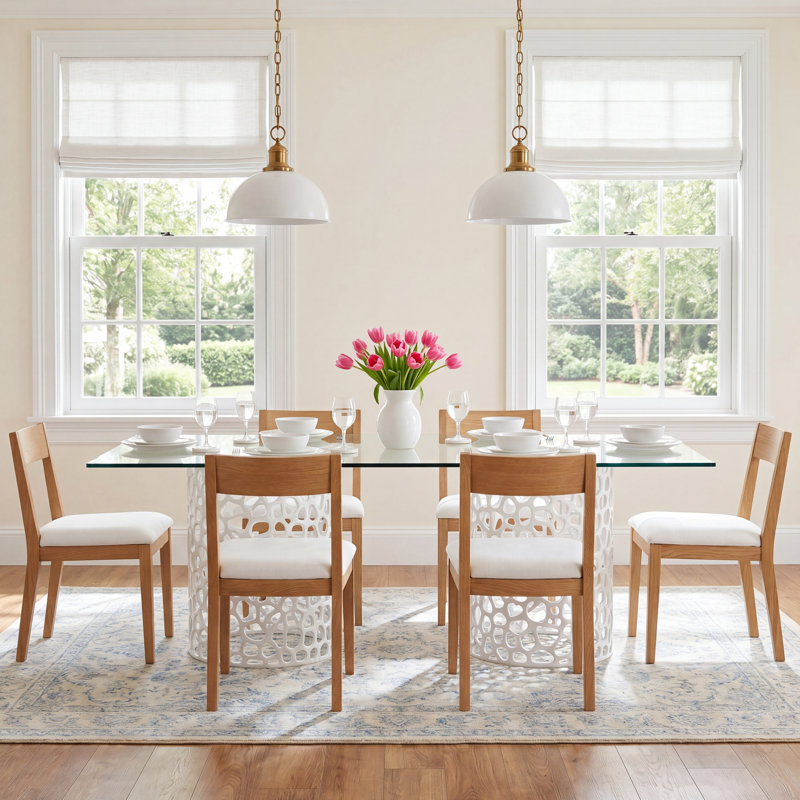Rectangle Dining Table, White