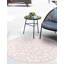 Tapis intérieur / extérieur en polypropylène tissé à la machine rose / beige-566948801