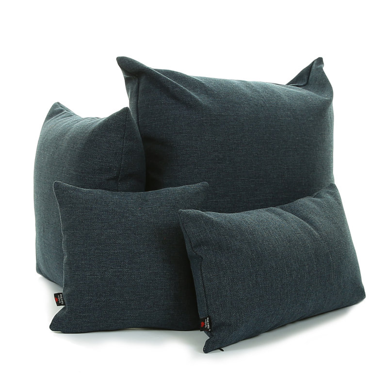 Alton Square Cushion, 55 x 55cm, Blue
