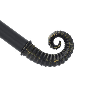 Bax Steel Adjustable Single Curtain Rod