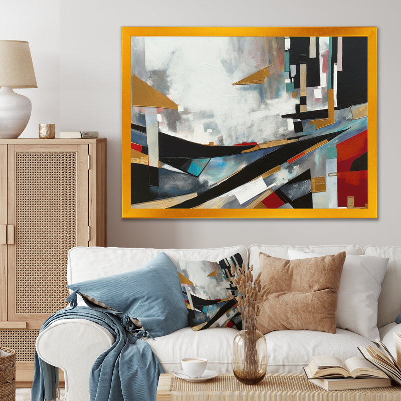 Au-delà de la nature IV - Reproduction d'art abstrait paysage, H 24 po x l 32 po x P 1 po