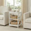 Table de bout haute 23,6 po avec tablettes de rangement ouvertes, H 23,6 po x l 15,8 po x P 15,8 po (ensemble de 2)-1905479792-1905030587