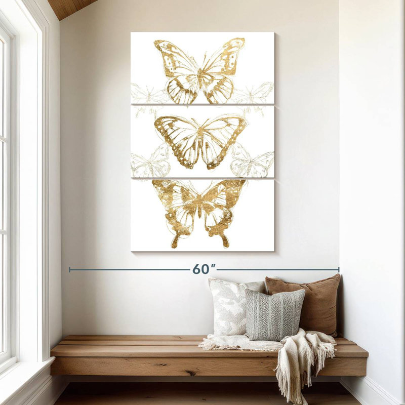 Brampt Gold Butterfly Contours II