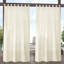 Paire de rideaux semi-transparents avec œillets Alvina-1604705240-1604705247