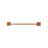 18" Hammered Copper Towel Bar