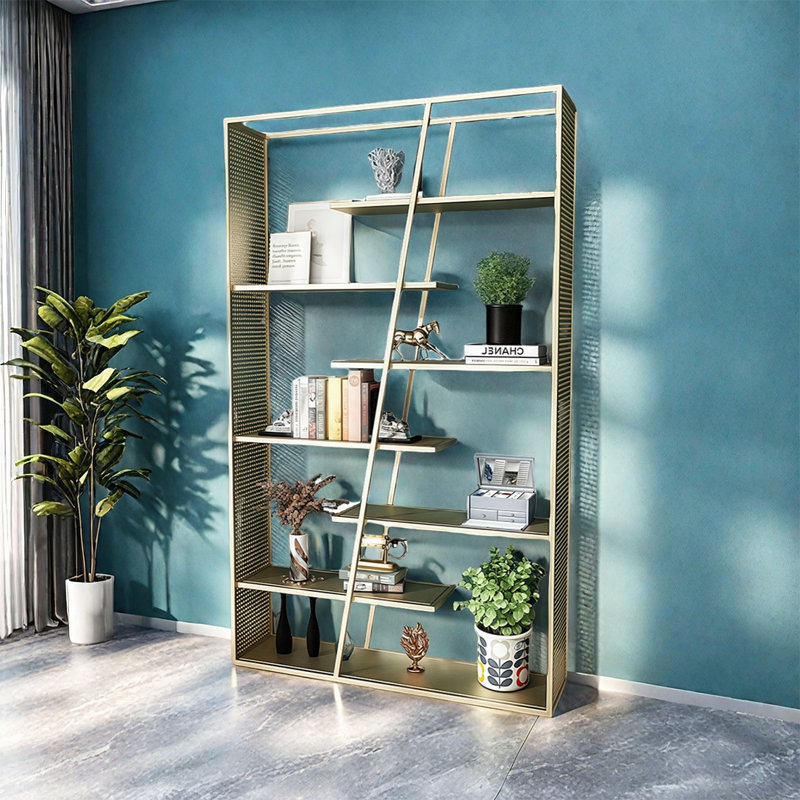 Fazeley, Doré, (7 Shelves) 78.7"H x 31.4"W x 11.8"D