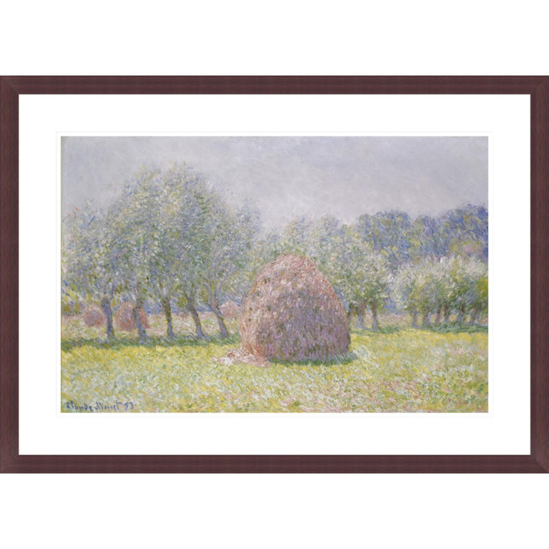 Grainstack by Claude Monet -Framed Giclee Print, 21.37" H x 29.5" W