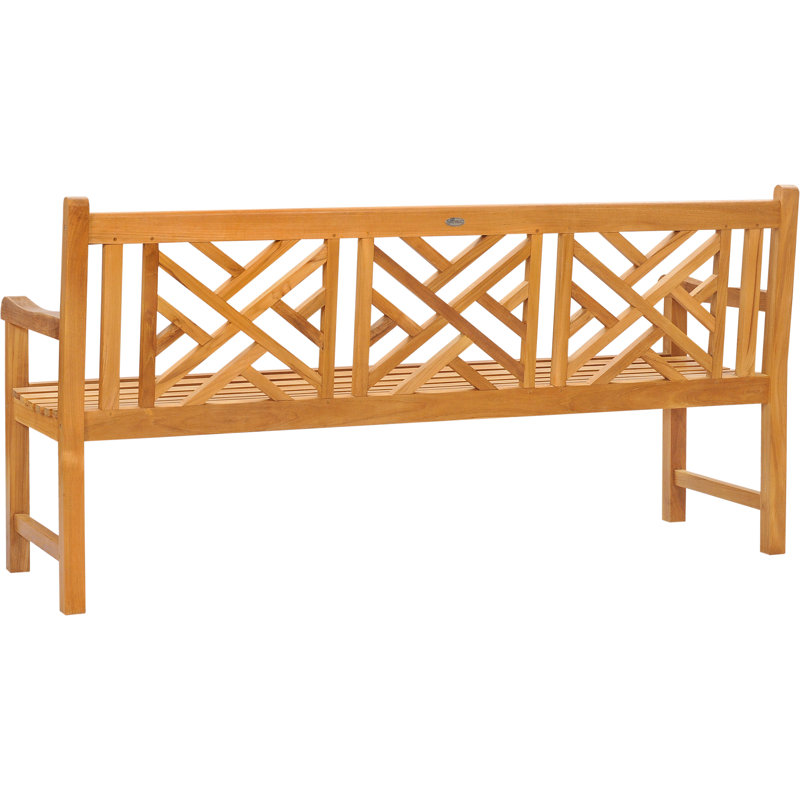 Acworth Outdoor Teak Bench, 71" W x 26" D