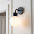 No tools wall light, rechargeable wall sconce, warm lighting Matte Black Poplight-1102482760