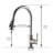 Kitchen Sink Faucet With Pull Down , Single Handle Brass, Brushed Nickel, Touch-On, 3 Modes Water Output, Simple Installation Procedure Technique Way