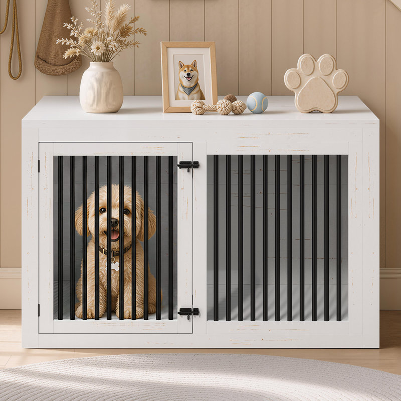 Cage pour chien Aletza, Blanc