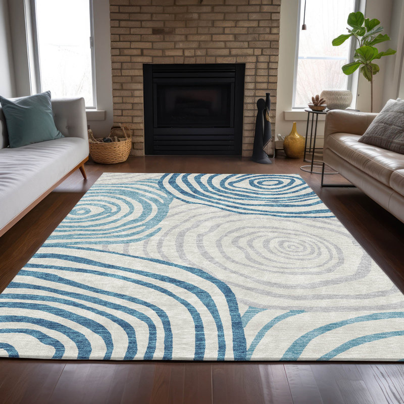 Tapis de porte d'extérieur antidérapant Leis, Rectangle 5 pi x 7 pi 6 po