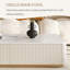 Table basse beige en faux marbre-2077818861