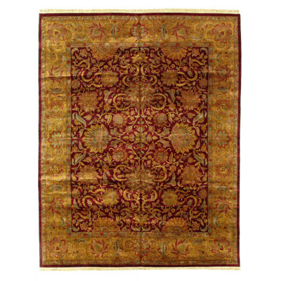 Rust Fine Hand Knotted Augra 12'4"X 14'9"