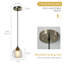 Luminaire suspendu moderne à 1 lumière pour îlot de cuisine Aarunya-1844755204-1844755202