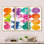 «Circle Abstract Colorfields», ensemble d'art mural sur toile encadré moderne Mid-Century-72043471-72044283