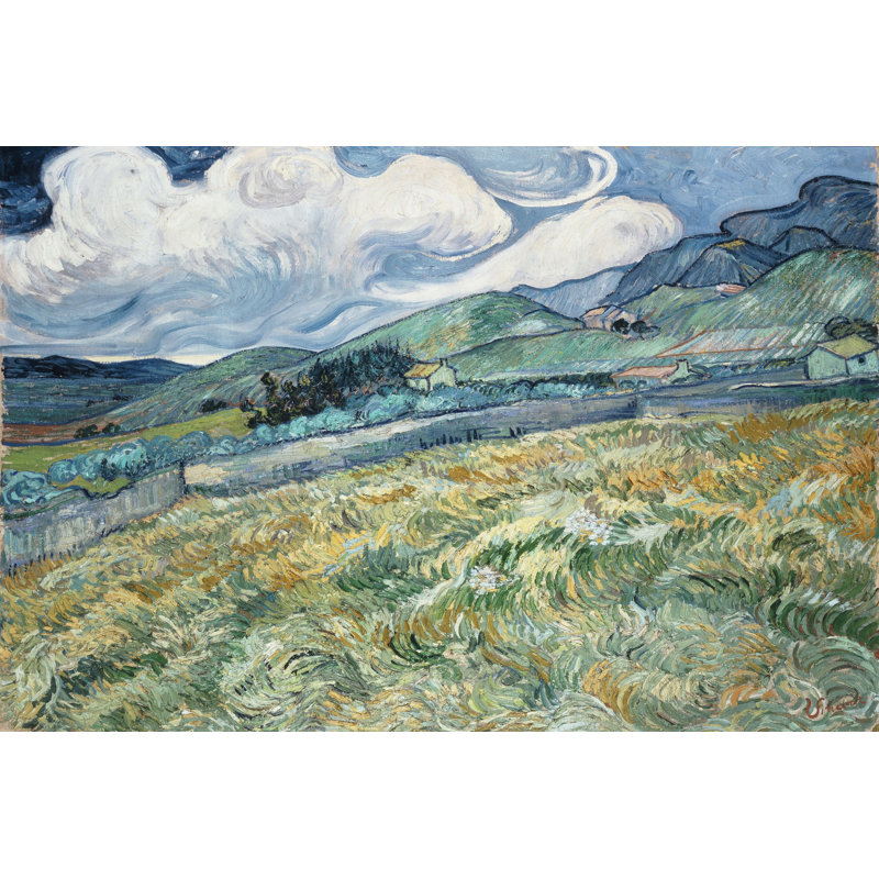 "Landscape from Saint-Remy", reproduction sur toile tendue, H 24 po x l 36 po