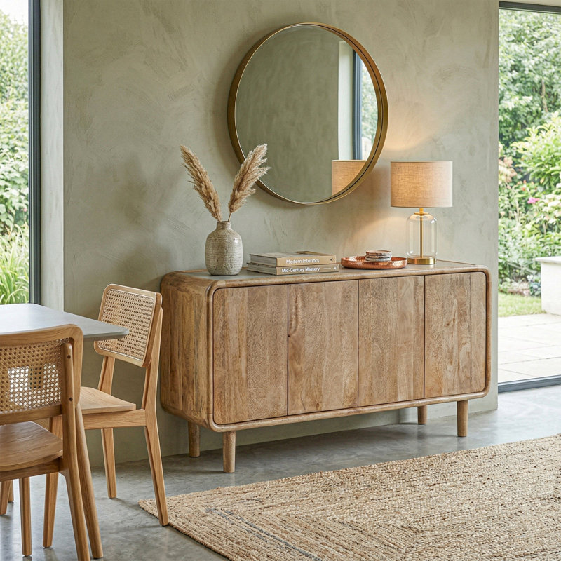140cm Solid Wood Sideboard