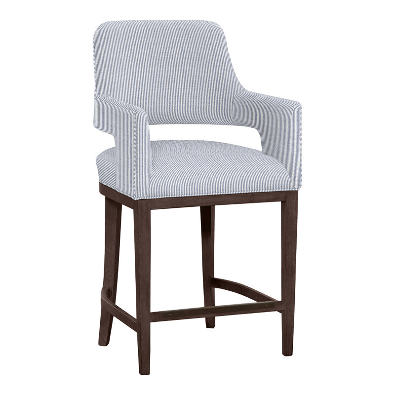 Tabouret de bar et de comptoir Josie, Tabac, Tabouret de comptoir (siège d'une hauteur de 26,5, Perigold Replay Sea