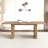 Modern Dining Table For 6-10 People, Wood Kitchen Table With Double Robust Pedestal, Wooden Dinner Table For Dining Room
