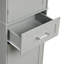 Grande armoire de rangement pour salle de bain, armoire de rangement autoportante avec deux tiroirs et tablette réglable, panneau de fibres à densité moyenne avec finition peinte-1244871027-1244871038