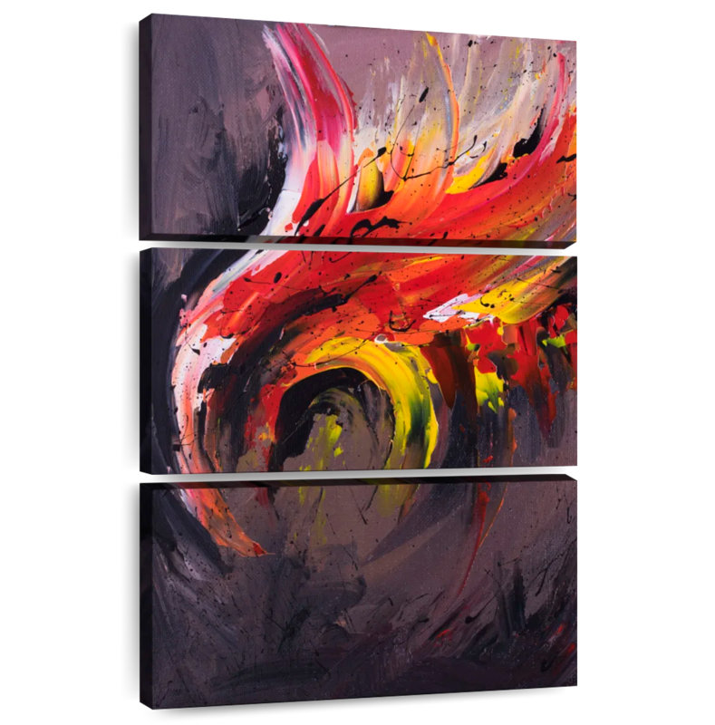 Brampt abstrait Phoenix, H 32 po x l 20 po