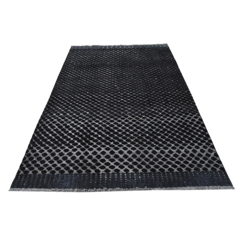 Tapis noir 5x8 Pham