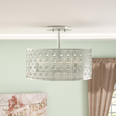 Glass Semi Flush Mount