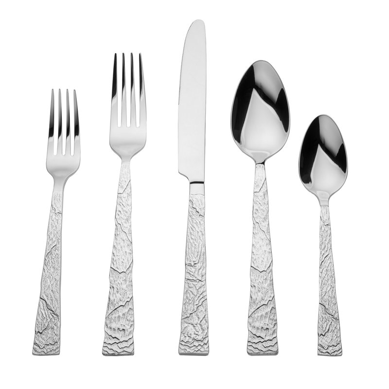 Ensemble de couverts 20 pièces Shale, Argent