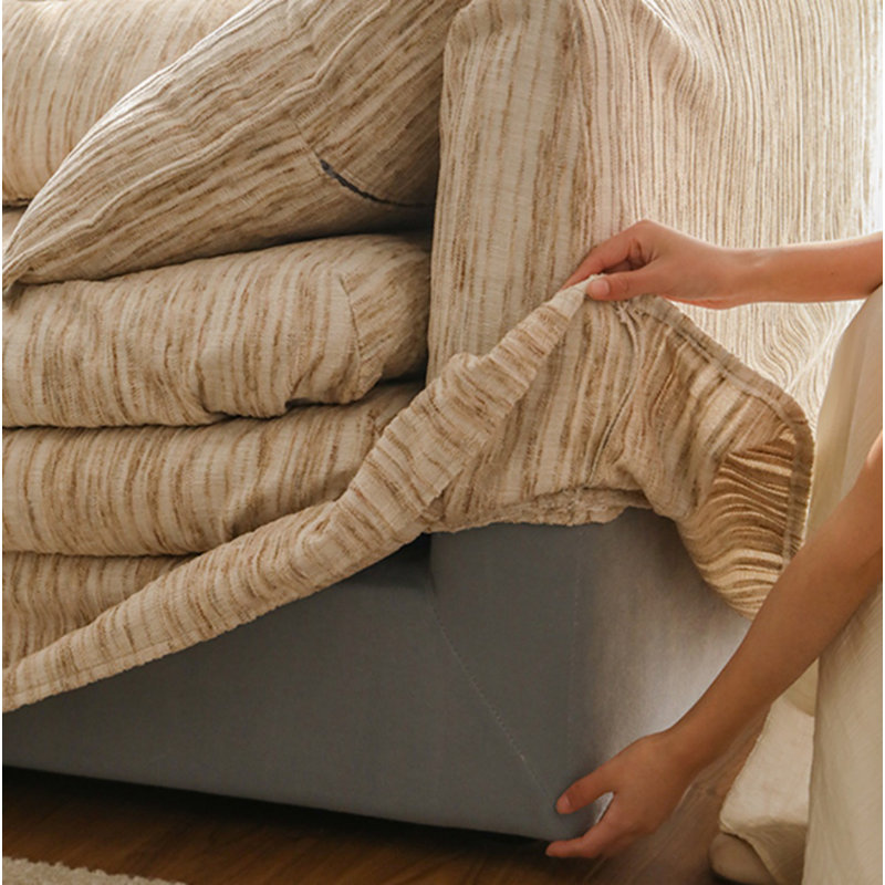 Vintage Creative Chenille Sofa, Beige