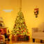 Arbre de Noël artificiel 5 pi avec 5 branches, 400 lumières DEL blanc chaud-687959123