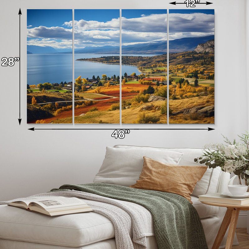 Ensemble de décorations murales en métal Canada Okanagan Serenity II - Paysages