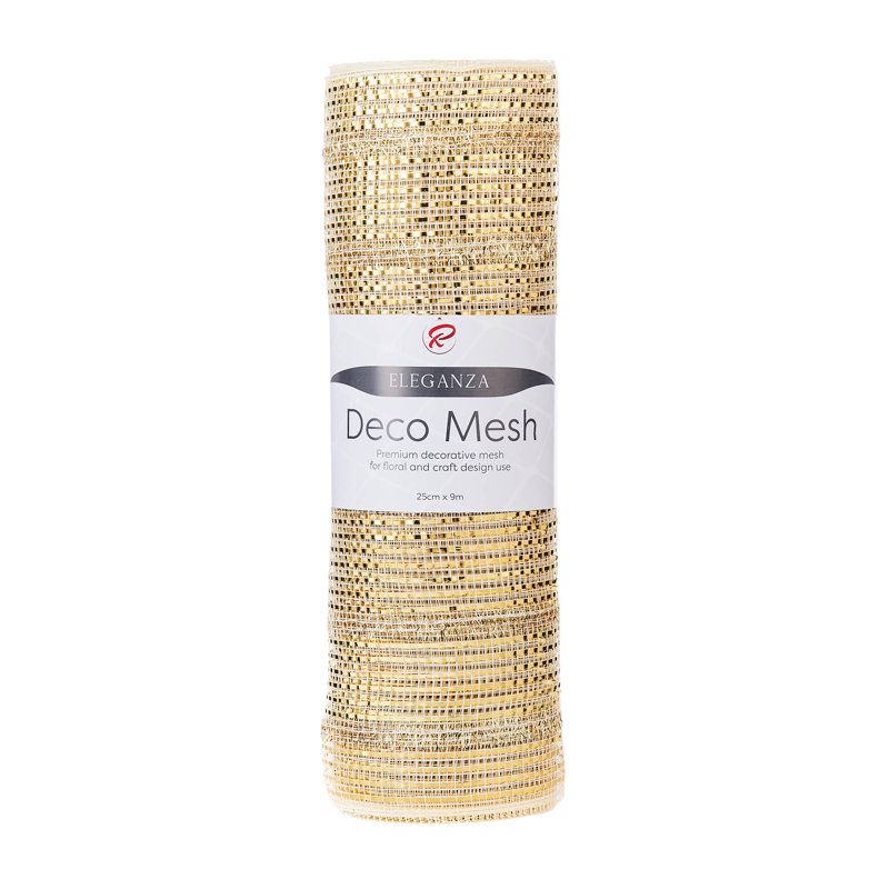 Ivory Mesh with Pale Foil