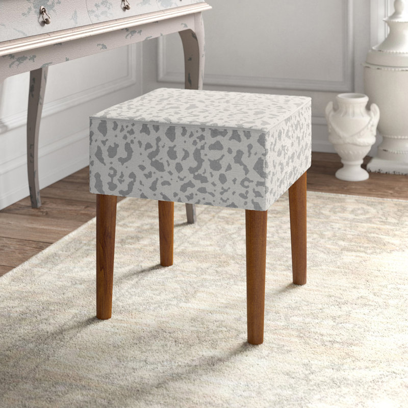 Tabouret de coiffeuse Auriyana, Gris