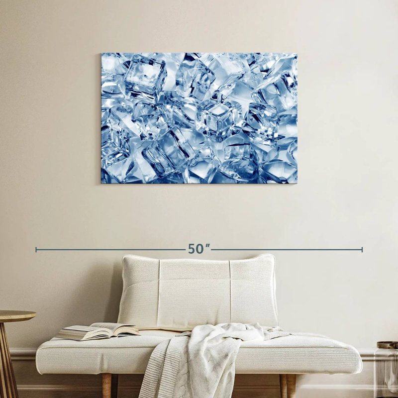 Ice Cubes Abstract, 24" H x 36" W