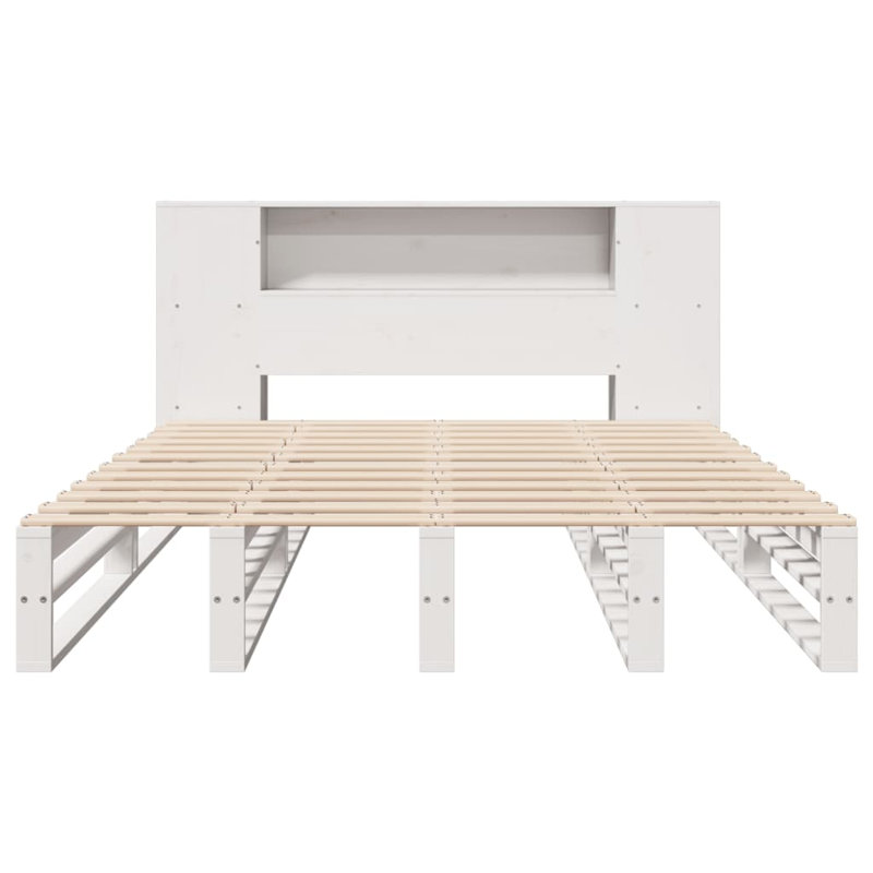 Bridey Solid Wood Bed, 140 x 200cm, White
