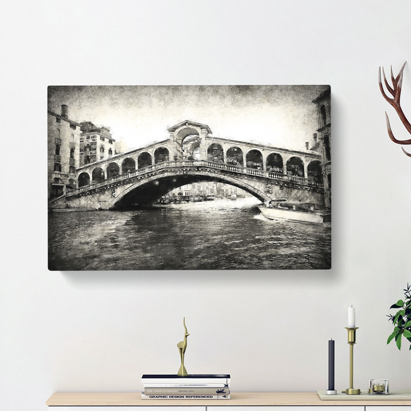 Rialto Bridge Venice Italy - Wrapped Canvas, 40cm H x 60cm W x 3cm D