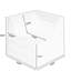 Canapé modulaire moderne pour chambre à coucher beige - tissu doux, sièges spacieux, sans assemblage en velours côtelé pour les appartements, confortable, tissu