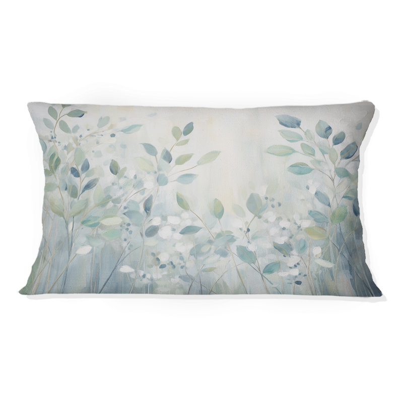 Coussin Blue Botanical Rhythms IV - Abstract Botanicals
